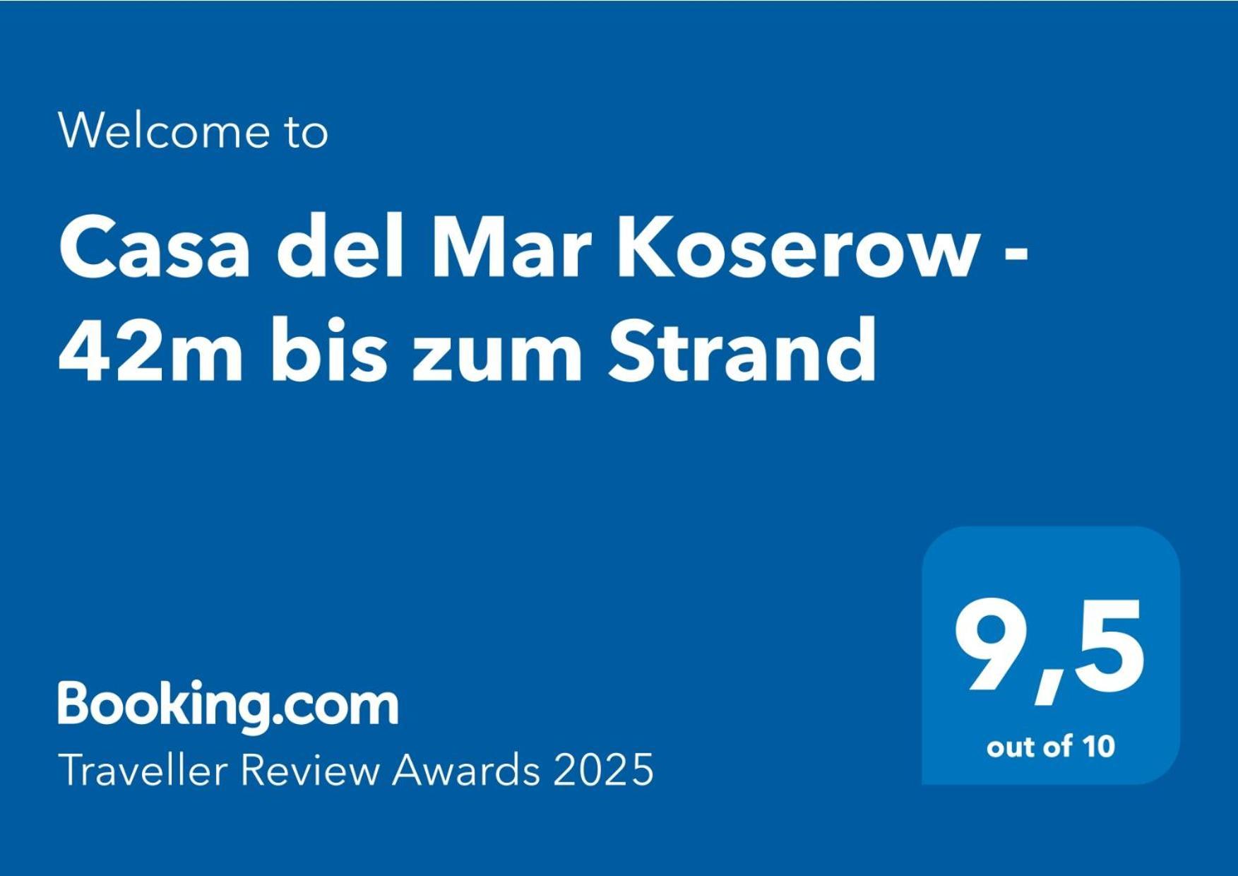 Fewo Am Strand In Koserow - Casa Del Mar - 42M Bis Zum Strand Exterior photo